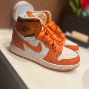 Nike Kids Sneakers - Orange and White